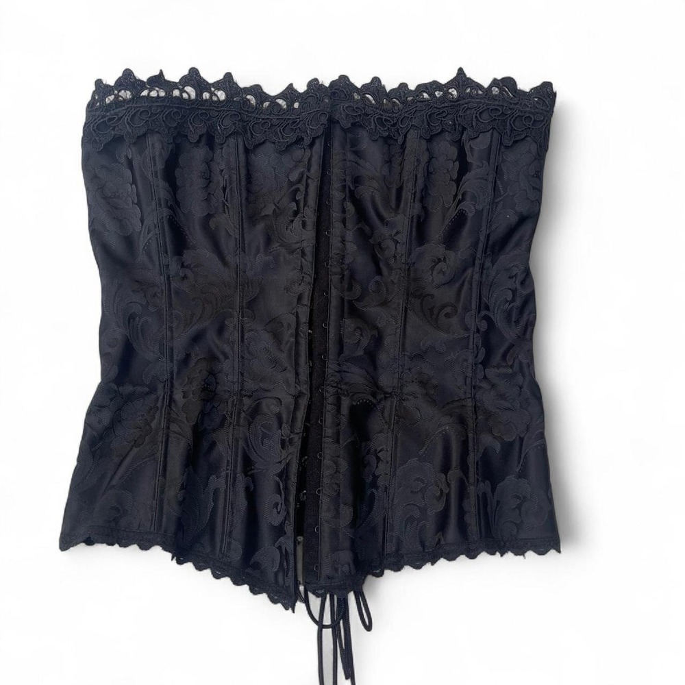 Fredrick of Hollywood vintage black corset